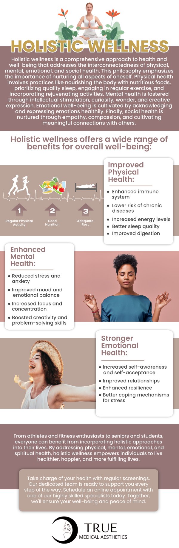 Common questions asked by clients: How do you practice holistic wellness? What is an example of holistic wellness? What is a holistic lifestyle? What are the 5 components of holistic wellness? For more information, contact us or schedule an appointment online. Our clinic is conveniently located at 50 Avon Meadow Lane Avon, CT 06001. We serve clients from Avon CT, Simsbury CT, Canton CT, Bloomfield CT, Farmington CT, Burlington CT, and surrounding areas.